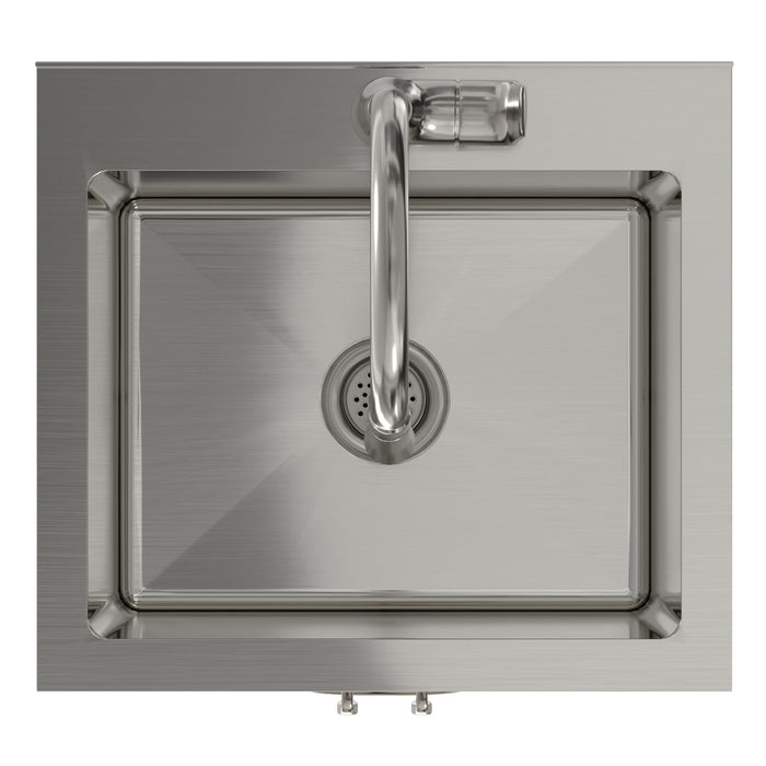 Reed - Deluxe Laundry Cabinet With Pull-Out Faucet And Stainless Steel Sink