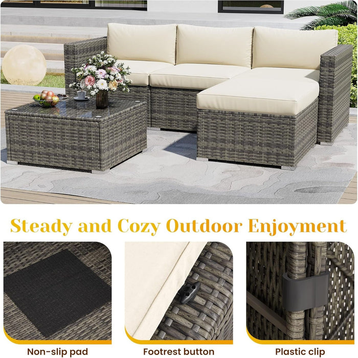 Modern Patio Set With Coffee Table