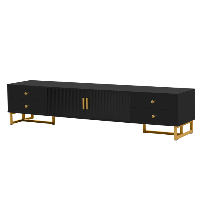 TV Stand With Storage For Living Room