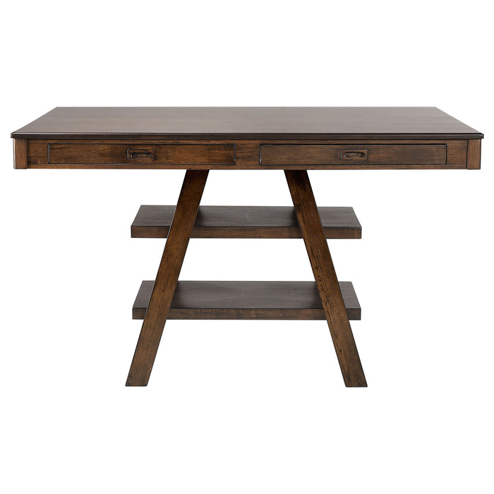 Ferrara - 2 Drawer Counter Height Table - Walnut