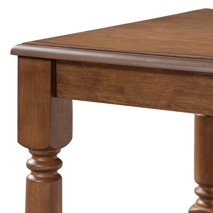 Coffee Table With Slatted Lower Shelf For Living Room