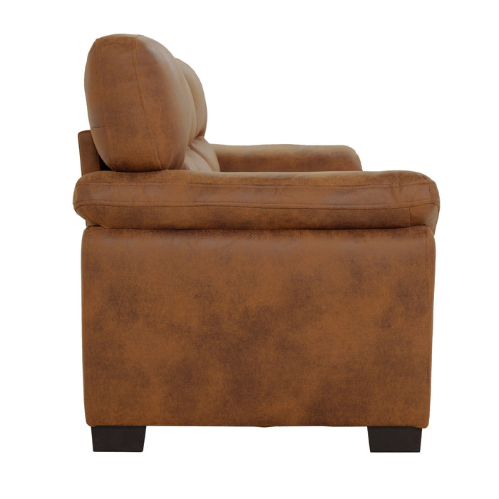 3 Seater Sofa With Padded Armrests And Triangular Leg