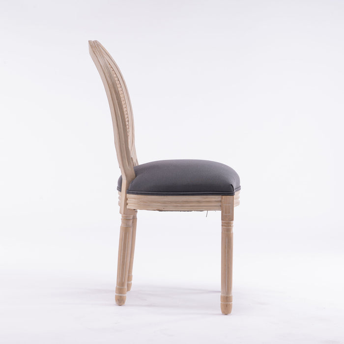 French Country Dining Chairs & Round Back (Set of 2)