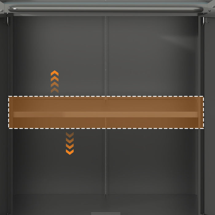 Heavy Duty Metal Garage Storage Cabinet With Wheels Sturdy Tool Organizer