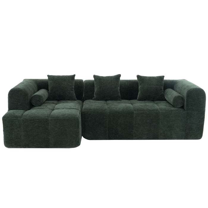 Sectional Free Combined Sofa With 2 Side Pockets