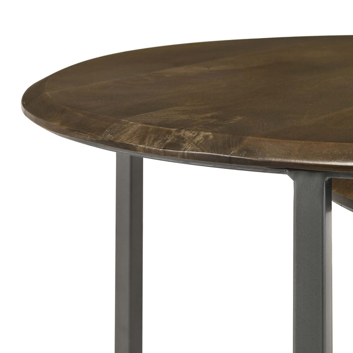 3 Piece Nesting Table Set - Brown