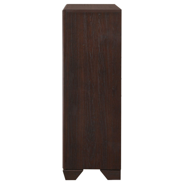 Hadfield - 5 Drawer Chest In Rich - Dark Brown