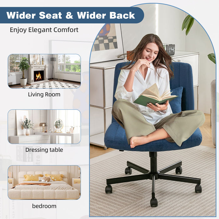 Criss Cross Office Chair With Adjustable Height, Ergonomic Design