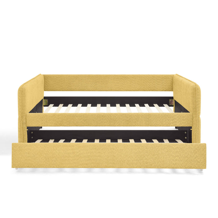 Upholstered Daybed With Pop Up Trundle