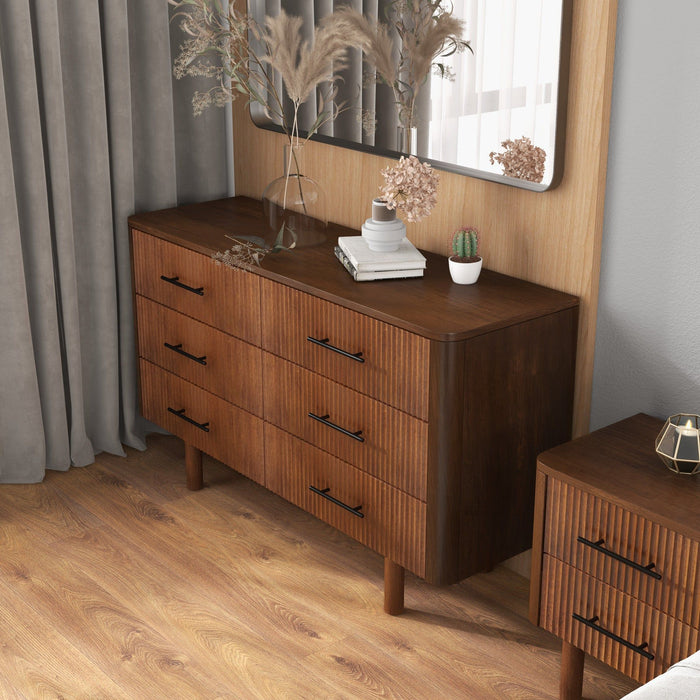 Logan - Dresser With 6 Drawers - Brown