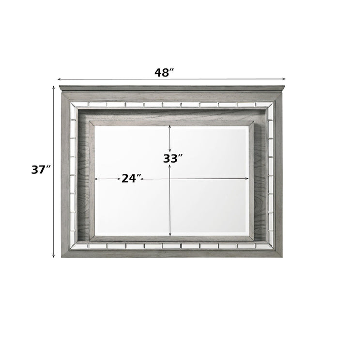 Antares - Mirror With LED - Light Gray