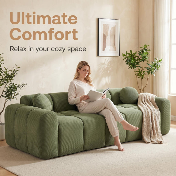 Extra Large Compression Sofa, Cloud Puff Couch For Living Room