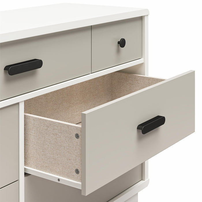 Valencia - 7 Drawer Wide Dresser - Taupe