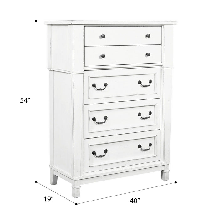 Stoney Creek - 5-Drawer Chest - Weathered White
