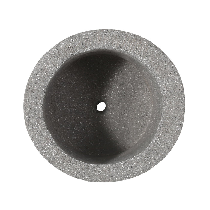Classic Flower Planter With Magnesium Oxide Material - Stone Gray