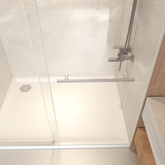 Frameless Sliding Bathtub Door With Frame