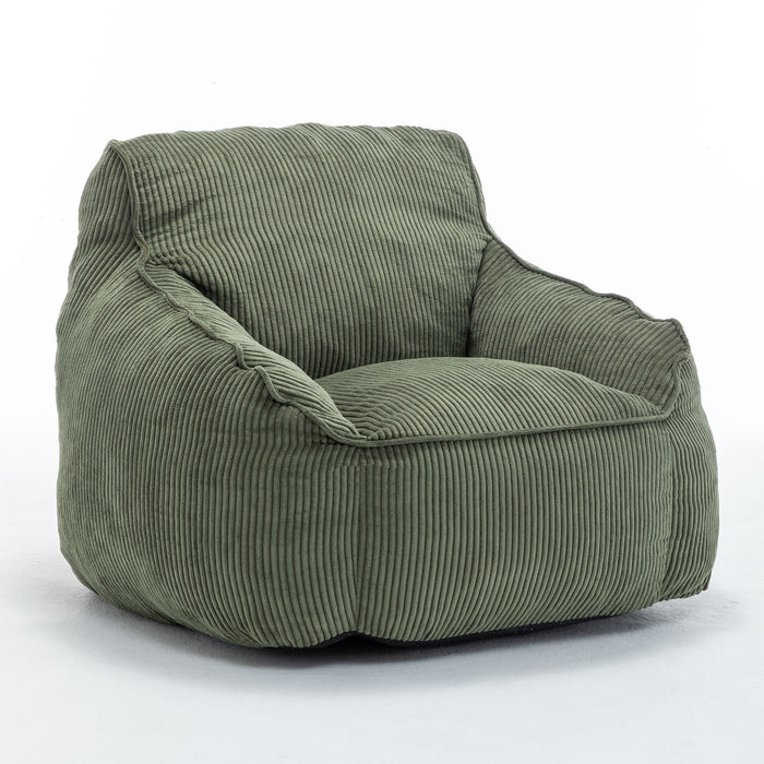 Comfy Bean Bag Chair With Filler, Fluffy And Cozy Seating