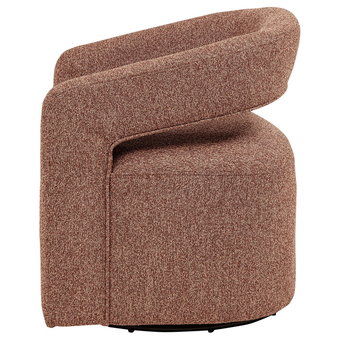 Brillia - Swivel Accent Chair - Burgundy