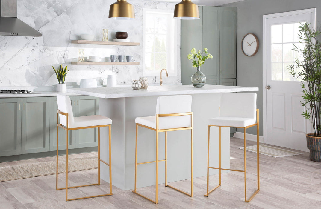 Fuji - Contemporary Design High Back Barstool