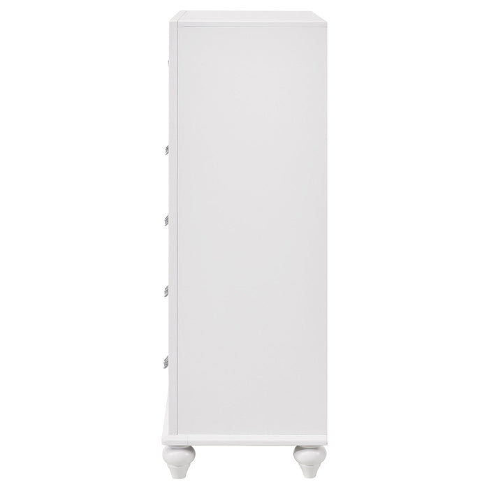 Randall - 5 Drawer Chest - White