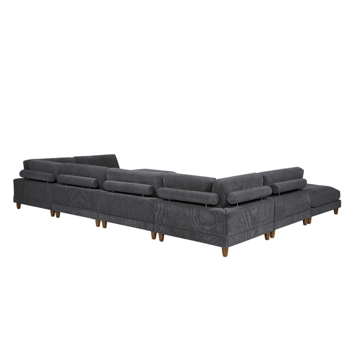 Modern Modular Sectional With Adjustable Back Support