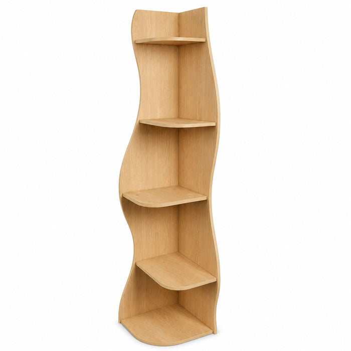 5 Tier S - Shaped Corner Shelf For Living Room