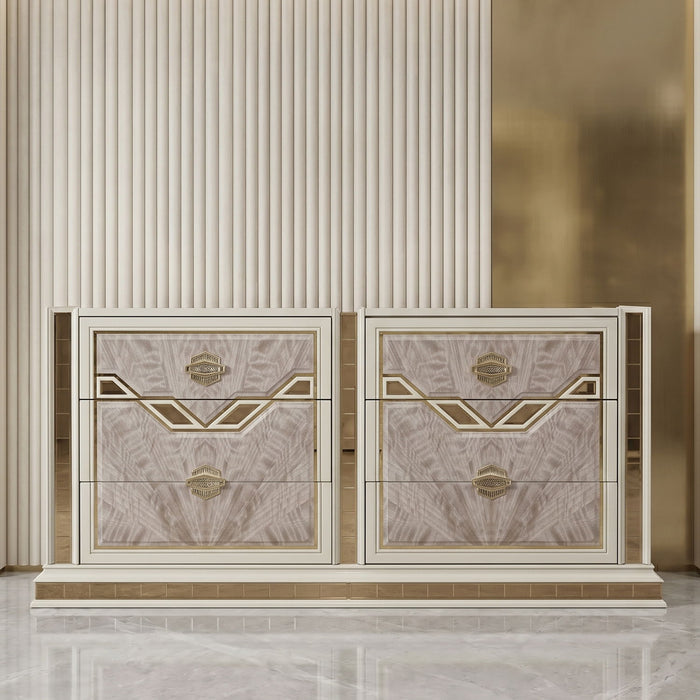 Omari - 6 Drawer Dresser - Beige