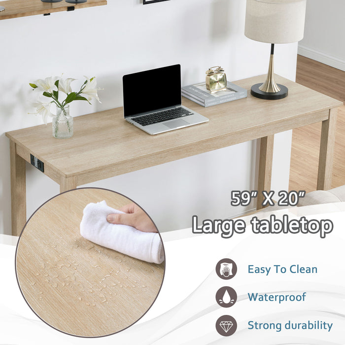 4 Piece Bar Table Set With Power Outlet