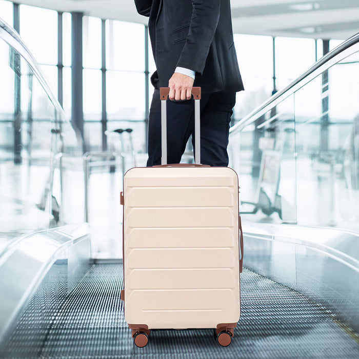 3 Pieces Set 20" / 24" / 28" Spinner Wheel Luggage With Combination Lock