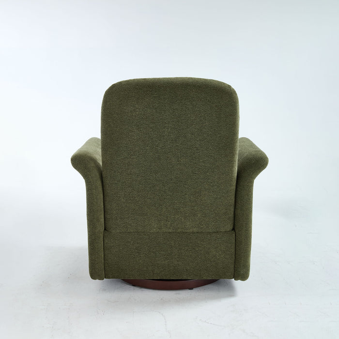 Modern Swivel Barrel Accent Chair With Base