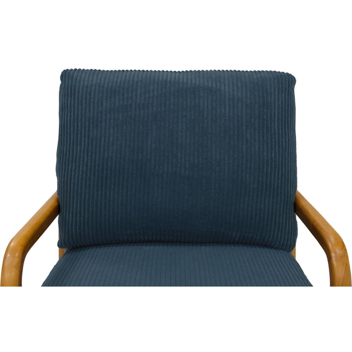 Upholstered Armchair With Back Support Pillow