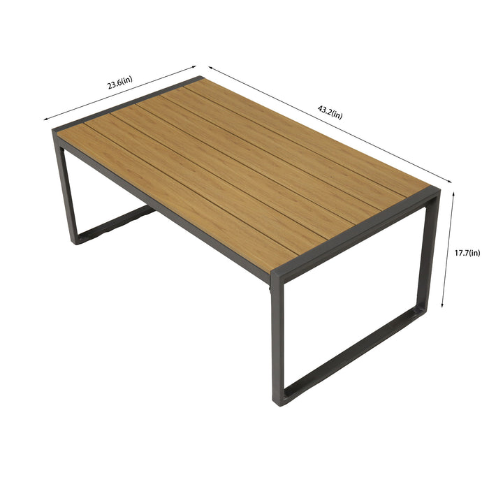 Oversized Outdoor Conversation Set, 5 Seater - Blue