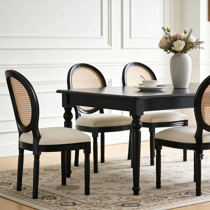 French Country Dining Chairs With Round Back (Set of 2)