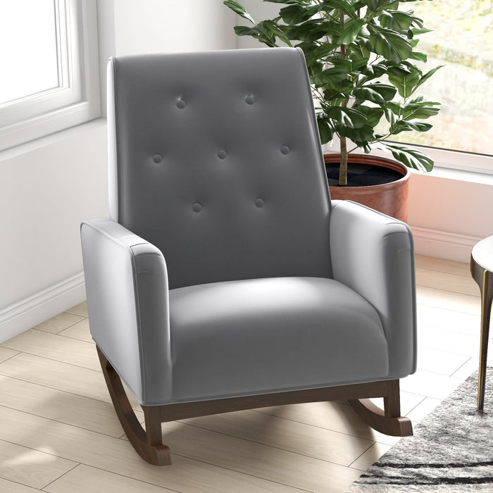 Demetrius - Solid Wood Rocking Chair