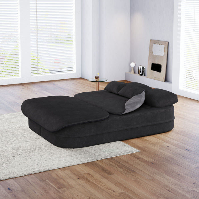 2 In 1 Foldable Sofa Bed With Multi Functional Blanket, Floor Lounge Sofa