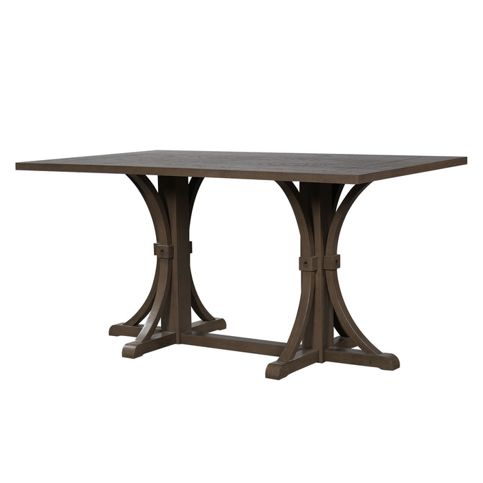 Dining Table With Trestle Base