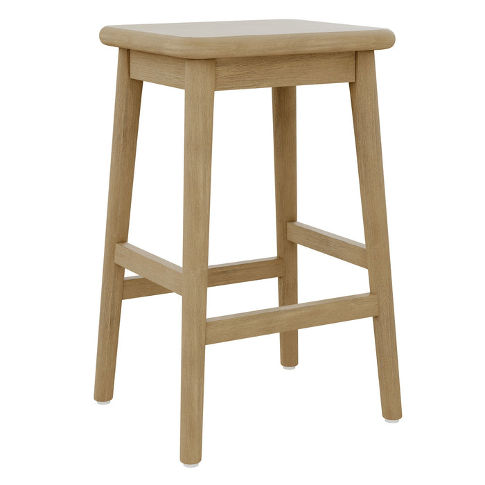 Selma - Barstool With Solid Wood Construction - Natural Wheat