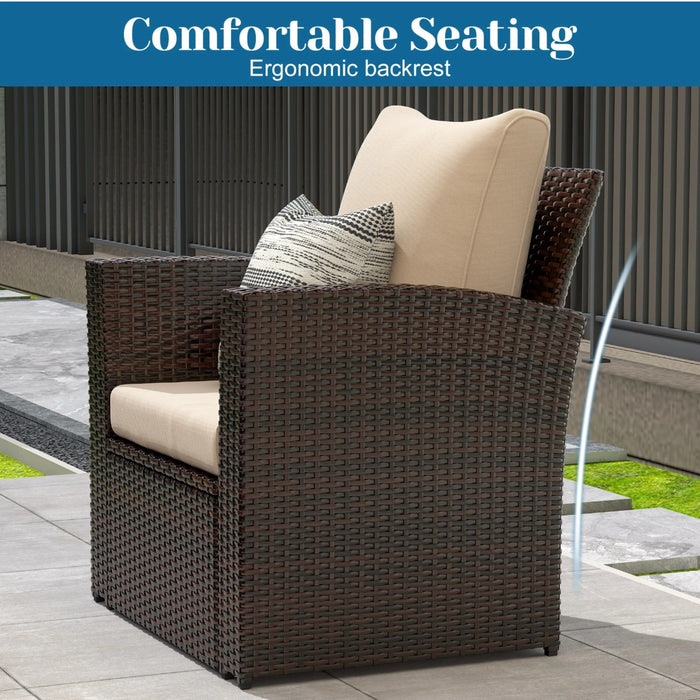 Modern Patio Set With Table And Cushions