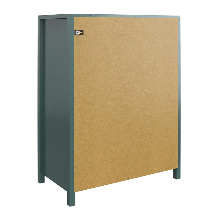 Haven - 5 Drawer Dresser - Dark Green