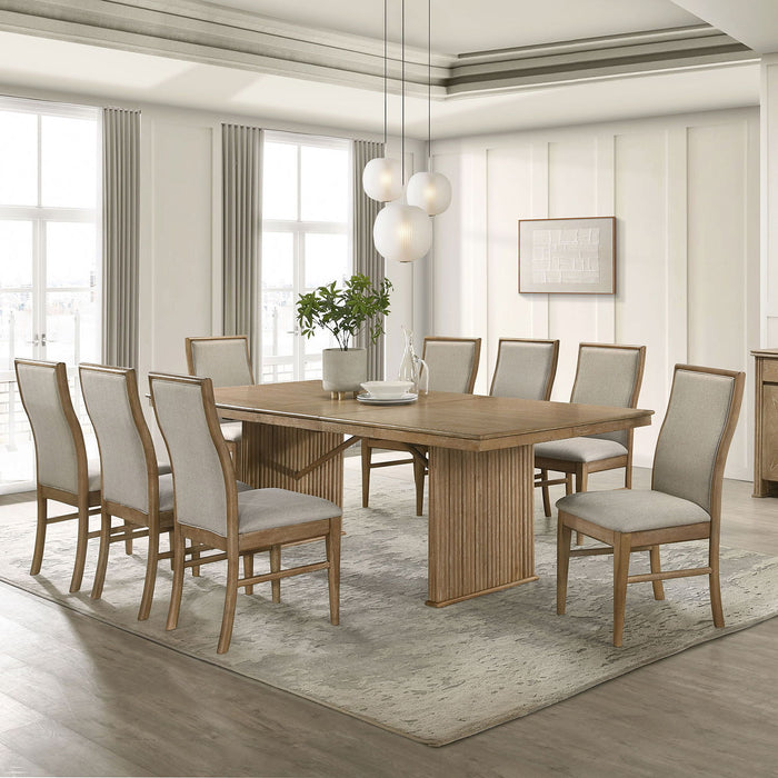 Dreydon - Upholstered Dining Side Chair (Set of 2) - Light Brown