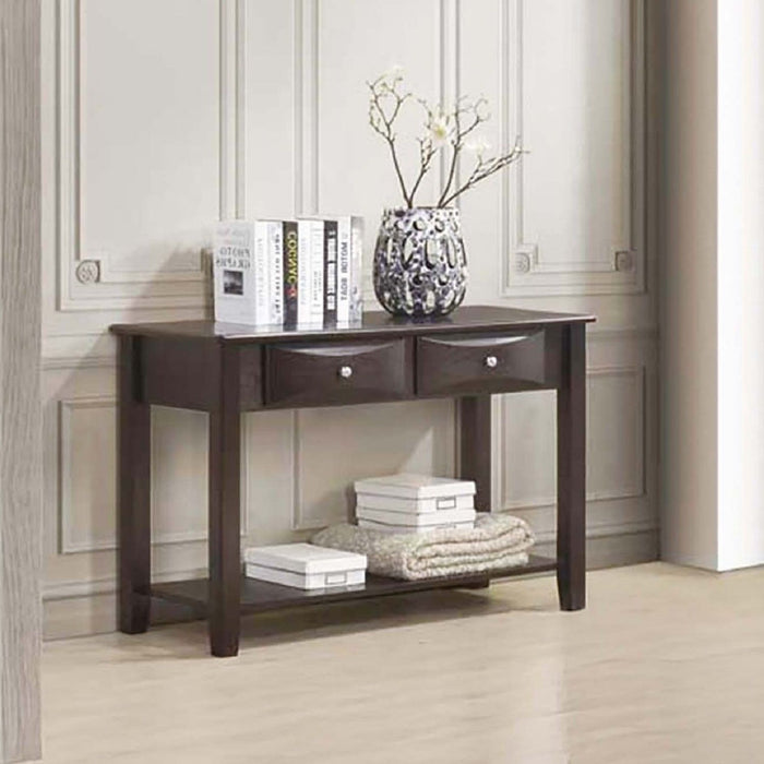 Table Set With Drawers And Open Shelf Storage
