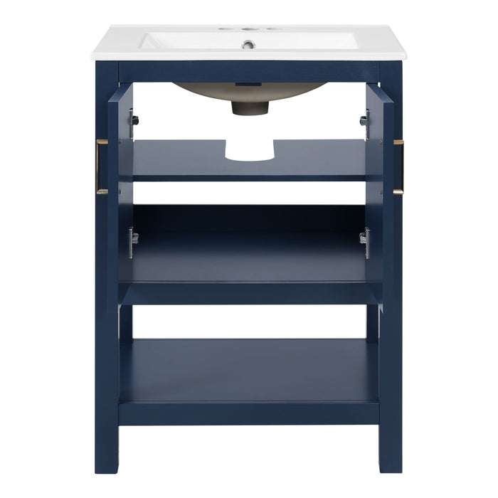 Modern Bathroom Vanity With Elegant Twill Design
