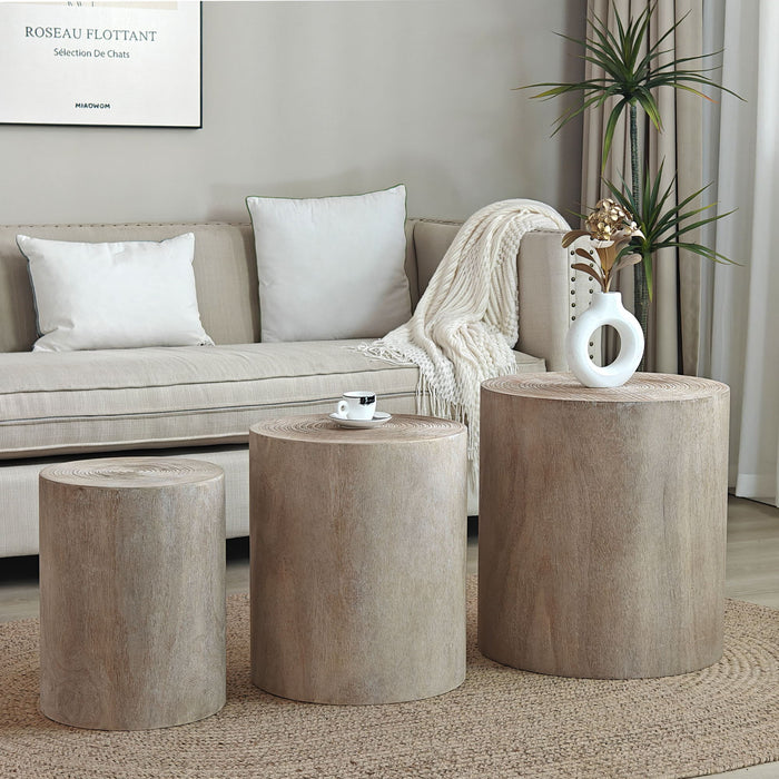 Cylinder Nesting Tables (Set of 3)