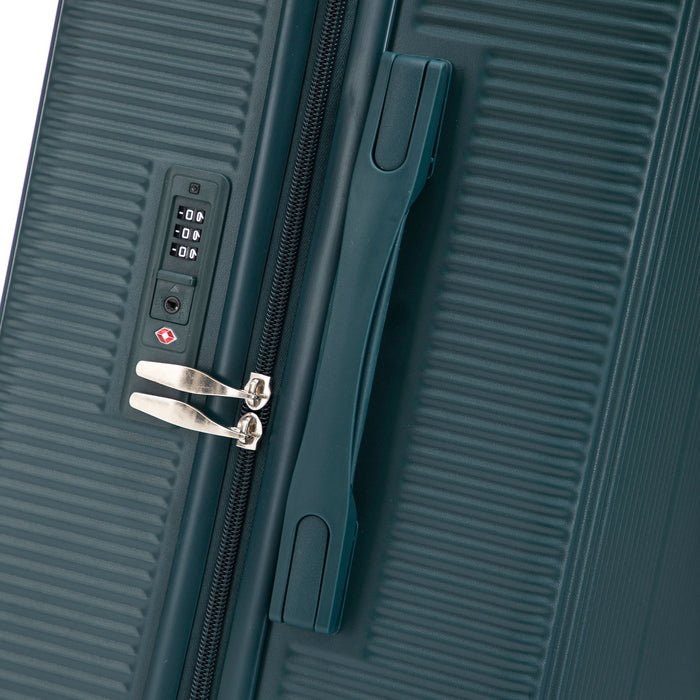 20" / 24" / 28" 3 Pieces / Set Spinner Wheel Luggage, Carry On Suitcase, Matching Color, TSA Combination Lock