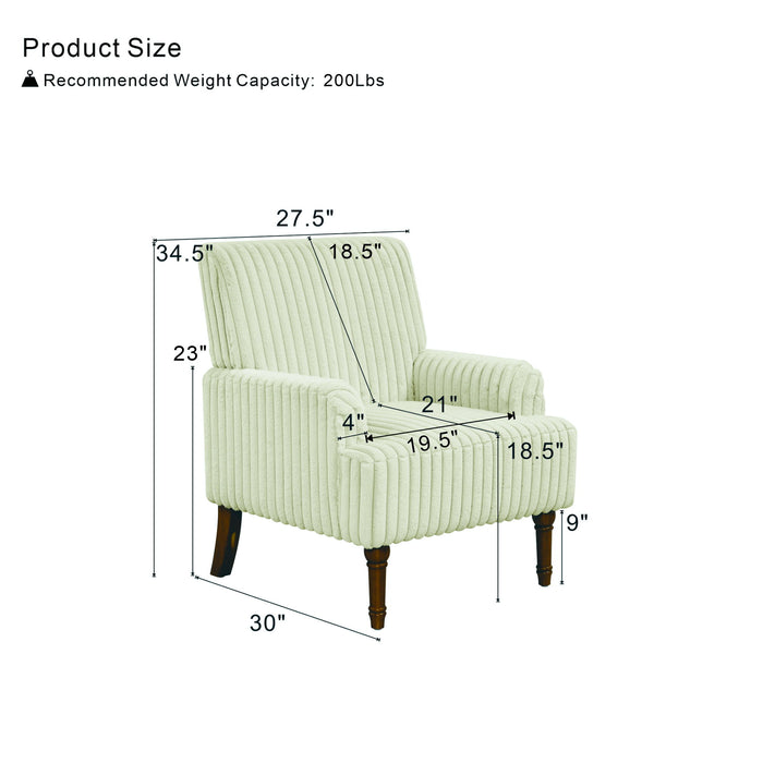 Accent Comfortable Upholstered Armchair For Living Room