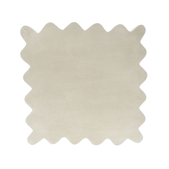 Mgo Archaistic Wavy Side Table - Antique Sandstone