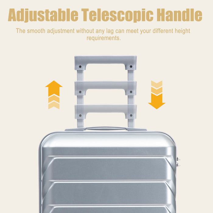 Hard Shell Travel Luggage With Scratch Resistant Surface