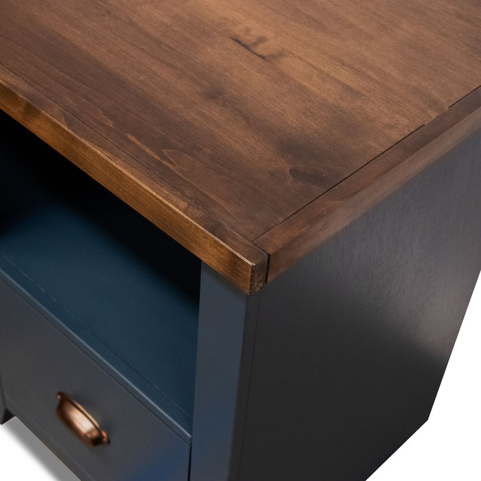 Drawer File - Blue Denim / Whiskey
