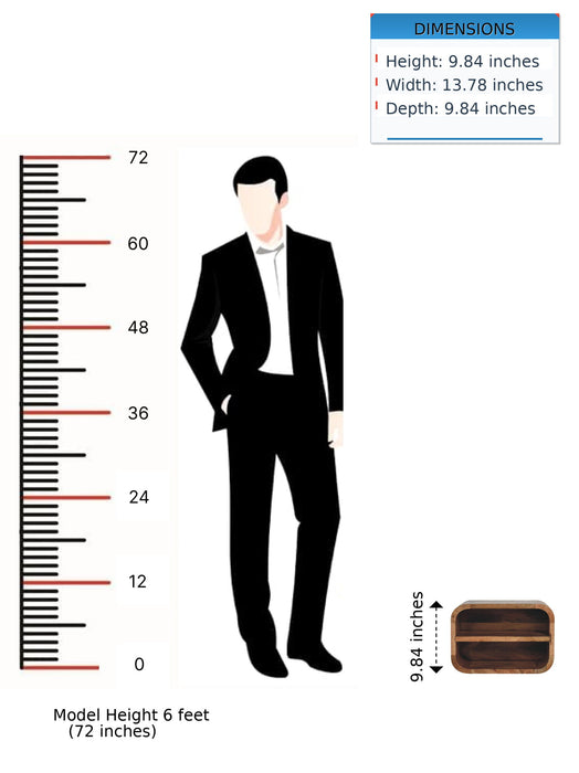 Floating Open Curve Nightstand - Oak