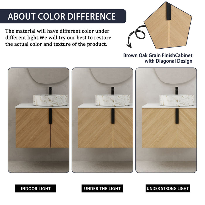 Wall Mounted Bathroom Vanity & Art Sink